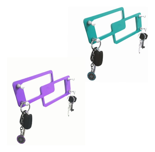 Imagen 2 de 6 de Portallaves Moderno De Pared Llavero # Diseño Minimalista