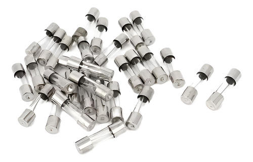 50 Unidades Fusible Rapido Vidrio 5 Amper 250v 6mm X 31mm 5a