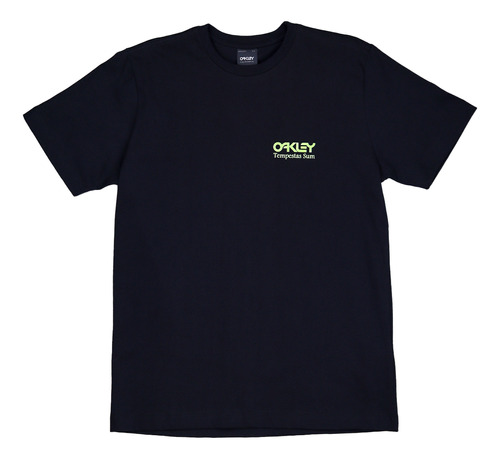 Camiseta Oakley Tempestas Sum Glow Logo Fosforescente