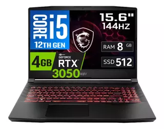 Msi Pulse Gl66 Core I5-12450h 8gb 512ssd Rtx3050 15.6 Fhd