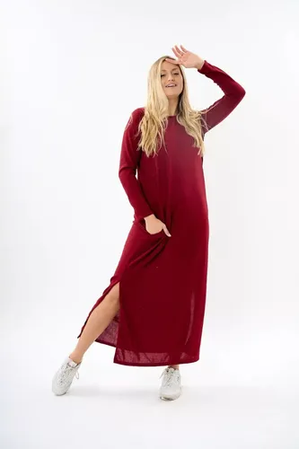 Vestido best sale largo lanilla