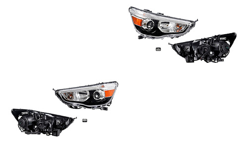 Set Faros Delanteros Generica Mitsubishi Asx 2013 - 2015