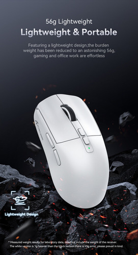 Ratón Inalámbrico Para Juegos De 3 Modos Con Base De Carga R