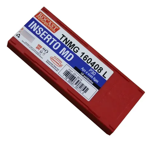 Inserto Pastilha Tnmg 160408 L - P30 - 10 Peças - Rocast