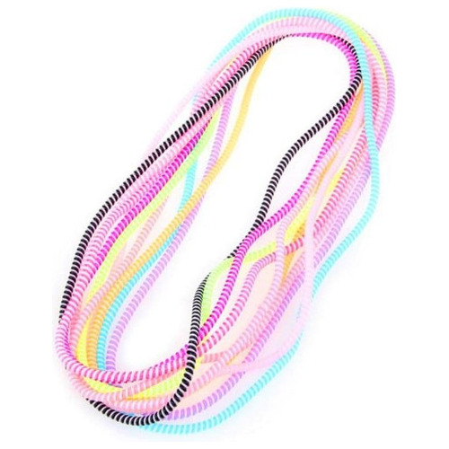 12 Unidades Protector Espiral Dos Colores Cubierta Cable Usb