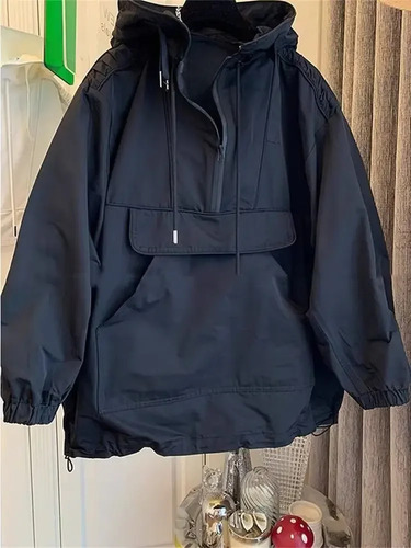 Chaqueta Impermeable A Prueba De Viento Con Capucha Y Forro