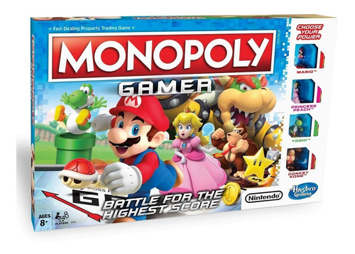 Monopoly Gamer Super Mario Bros Niños Adultos En Español