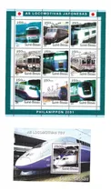 Comprar #20010 Guinea Bissau 2001 Transporte Trenes Ms+s\u002Fs 1031gk-gt
