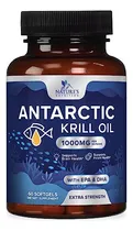 Comprar Aceite De Krill Antártico 1000 Mg, Omega-3 Epa, Dha, Con Su