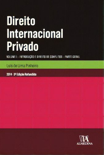 Direito Internacional Privado, De Pinheiro Lima. Editora Almedina Em Português