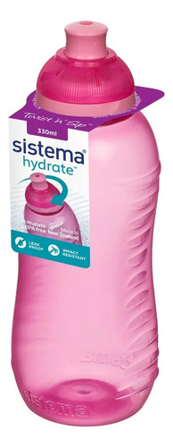 Botella Hidratación Sistema Rubbermaid Squeeze 330 Ml Kids Color Rosa