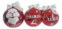 Comprar 6 Bambalinas Navidad Personalizadas Navideñas 8cm Lpk
