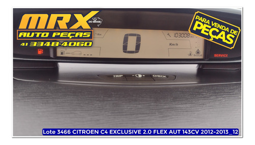 Sucata Citroen C4 Exclusive 2.0 Flex Aut 143cv 2013 Pecas