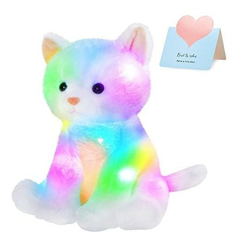 Houwsbaby Light Up Kitty Relleno Animal Gato Floppy Xv9ga