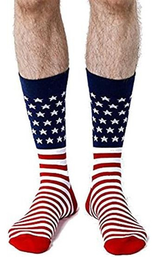 Calcetines De Vestir Para Hombre Con Bandera Estadounidense