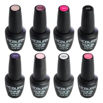 Comprar Heburn Kit X8 Esmaltes Semipermanentes Gel On-off Manicuria