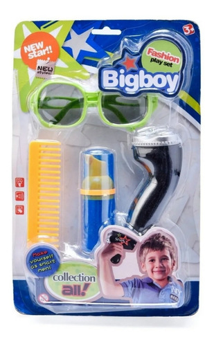 Imagen 2 de 3 de Juguete Barberia Peluqueria Peine Afeitadora Juego Niños