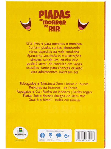 Piadas De Morrer De Rir, De Adauto (pseudonimo De Roberto Belli) Bonfim. Editora Todolivro, Capa Dura, Edição 1 Em Português, 2018
