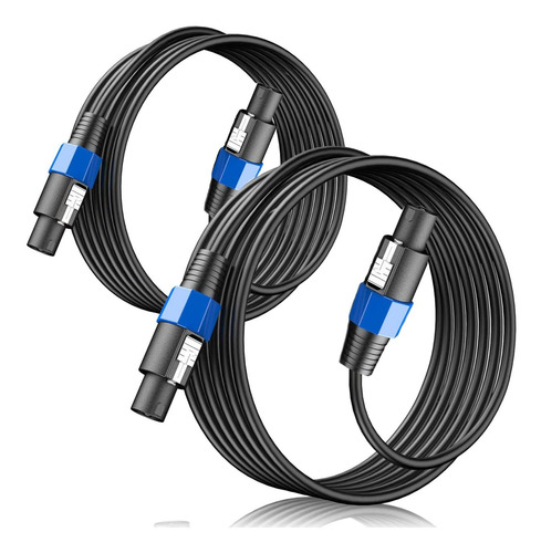 2 Cabl Audio 6 Pie Cable Profesional Calibre 12 Awg
