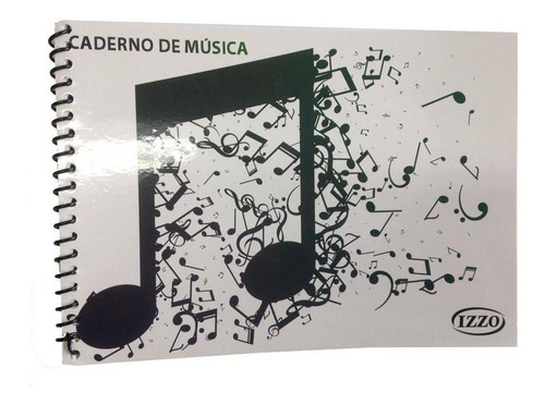 Caderno De Música Partitura Izzo Pequeno - 100 Páginas