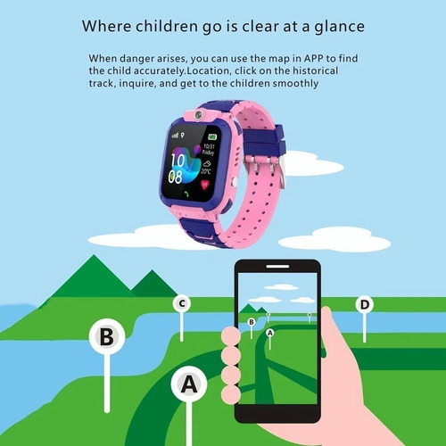 Smartwatch De 1,44 Pulgadas Con Gps, Localizador Lbs Y Sos Call Para Niños.