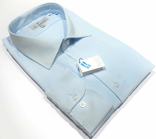 Camisa De Vestir Celeste Talles Especiales Sb Plus.