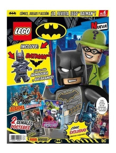 Lego Revista N°6, Batman Armadura Y Batarangs Dic   