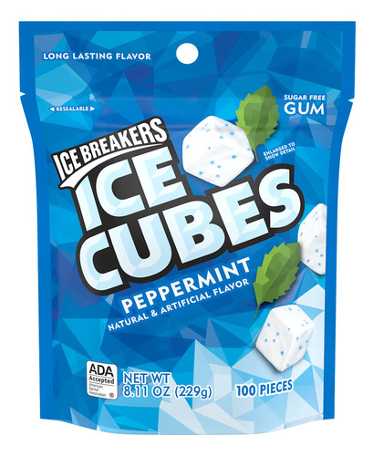 Breakers De Hielo Cubos De Hielo Peppermint Azcar Chicle Sin