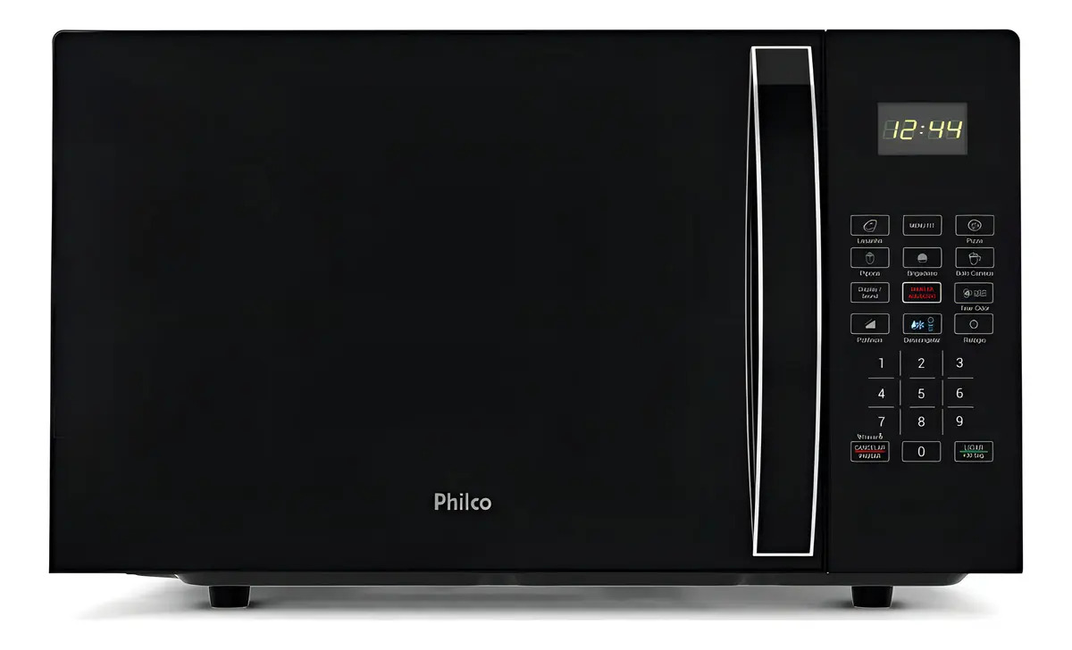 Micro-ondas Philco 28l Limpa Fácil 1100w Preto Pmo30p