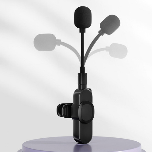 Lavalier Lapel Mic Micrófono De Solapa Inalámbrico 2 En 1
