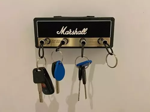 LLavero de enchufe de guitarra de 4 piezas para llavero Marshall Amp, para llavero  Marshall Jack, Color Azul Marino - AliExpress