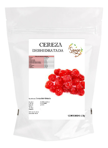 2 Kg De Cereza Entera Deshidratada Calidad Premium