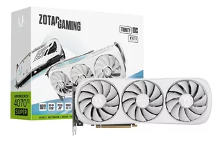 Placa De Vídeo Zotac Geforce Rtx 4070 Ti Super 16 Gb Branca