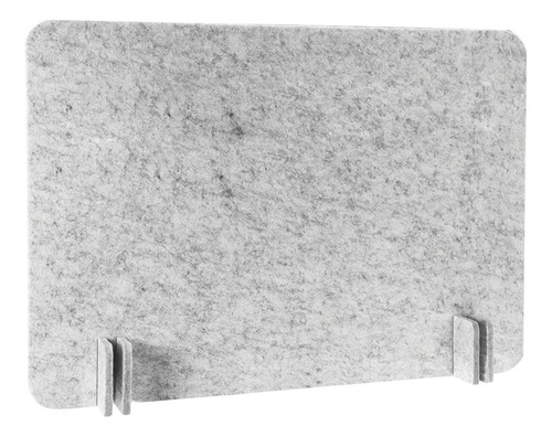 Divisória De Mesa Acústica À 40cmx50cm Cinza Prateado
