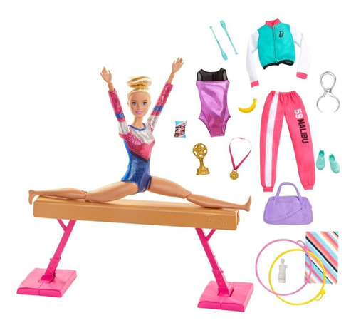Barbie Gimnasta Olimpica Muñeca Articulable Gimnasia Mattel