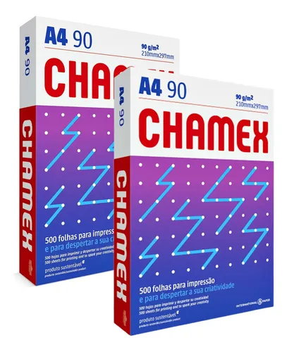 Papel Chamex Office A4 Sulfite 210x297 90g Resma 1000 Folhas Cor ...