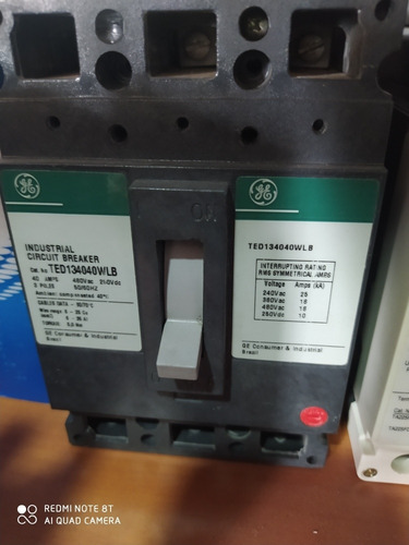 Breaker Industrial Trifasico 40 Amp 90 Amp Eaton Nuevos Ge