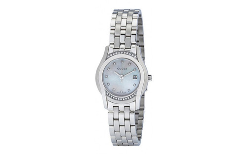 Gucci Ya055510 Reloj De Señoras 5505 Madre De Pearl Dial