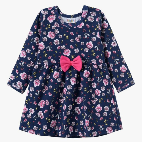 Vestido Infantil Criança Bebe Menina Inverno Manga Comprida