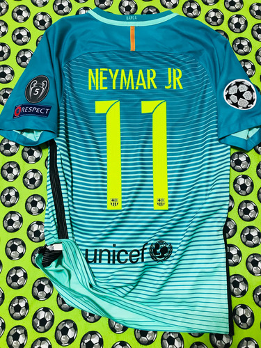 Jersey Nike Fc Barcelona Tercera 2016 2017 Neymar Jr S