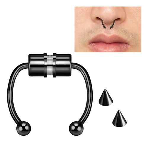 Piercing Magnético Nariz Tipo Argolla Unisex