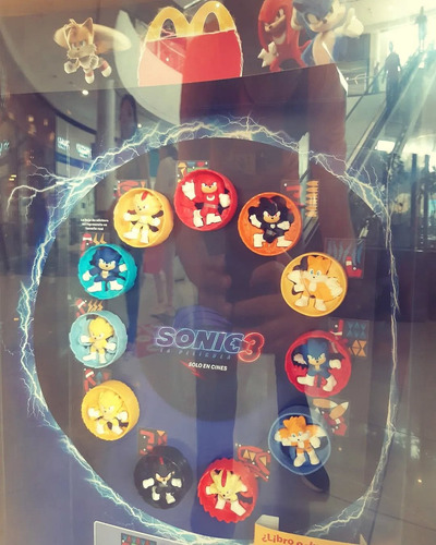 Coleccion Completa Cajita Feliz Sonic 3 Mcdonalds 2024 (Usado)