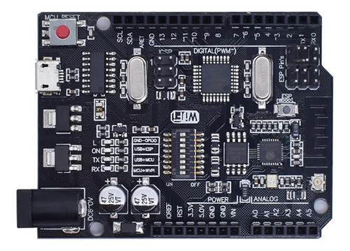 Placa Uno R3 + Wifi Atmega328p + Esp8266 (32mb)+ttl Ch340g