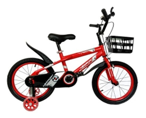 Bicicleta Infantil Rodado 16  C/canasto 16 Kb-2501-16rojo