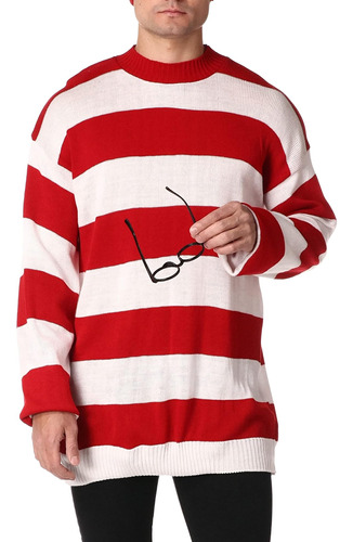 Rubies Disfraz De Wheres Waldo Deluxe Plus Para Adultos, Uni