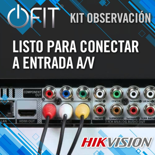 Imagen 5 de 7 de Camara Seguridad Hikvision Bullet Conexion A Tv Rca