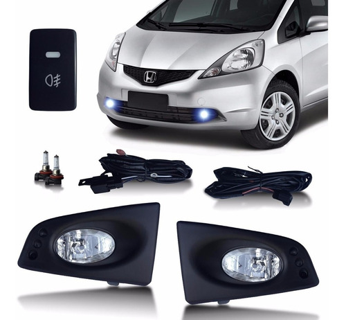 Kit Farol De Milha Honda Fit 2012/2013 - Dlla