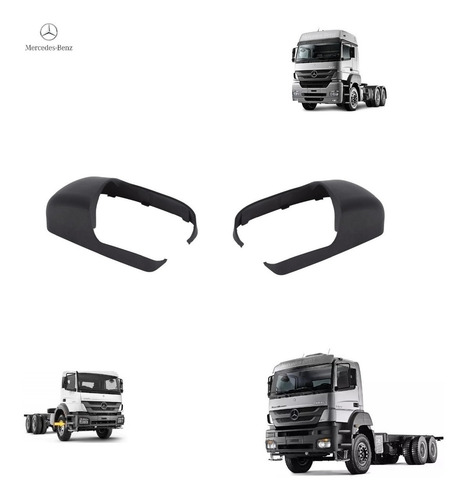 Par Capa Base Inferior Braço Retrovisor Axor /atego Le + Ld