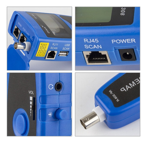 Red Ethernet Lan Tester Tracker Teléfono 5e 6e Rj45 11