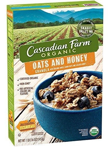 Granola Orgánica De Cascadian Farm, Cereales De Avena Y
